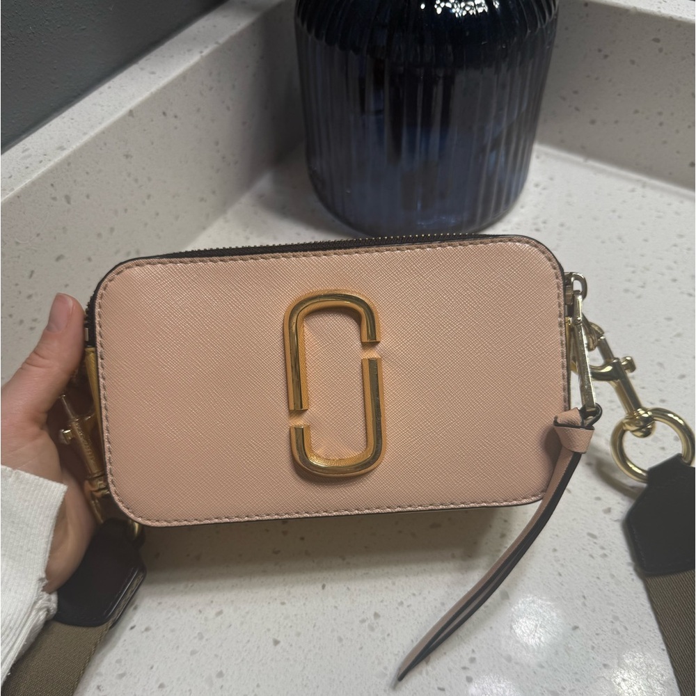 Marc Jacobs Blush Crossbody Bag with Gold Accents